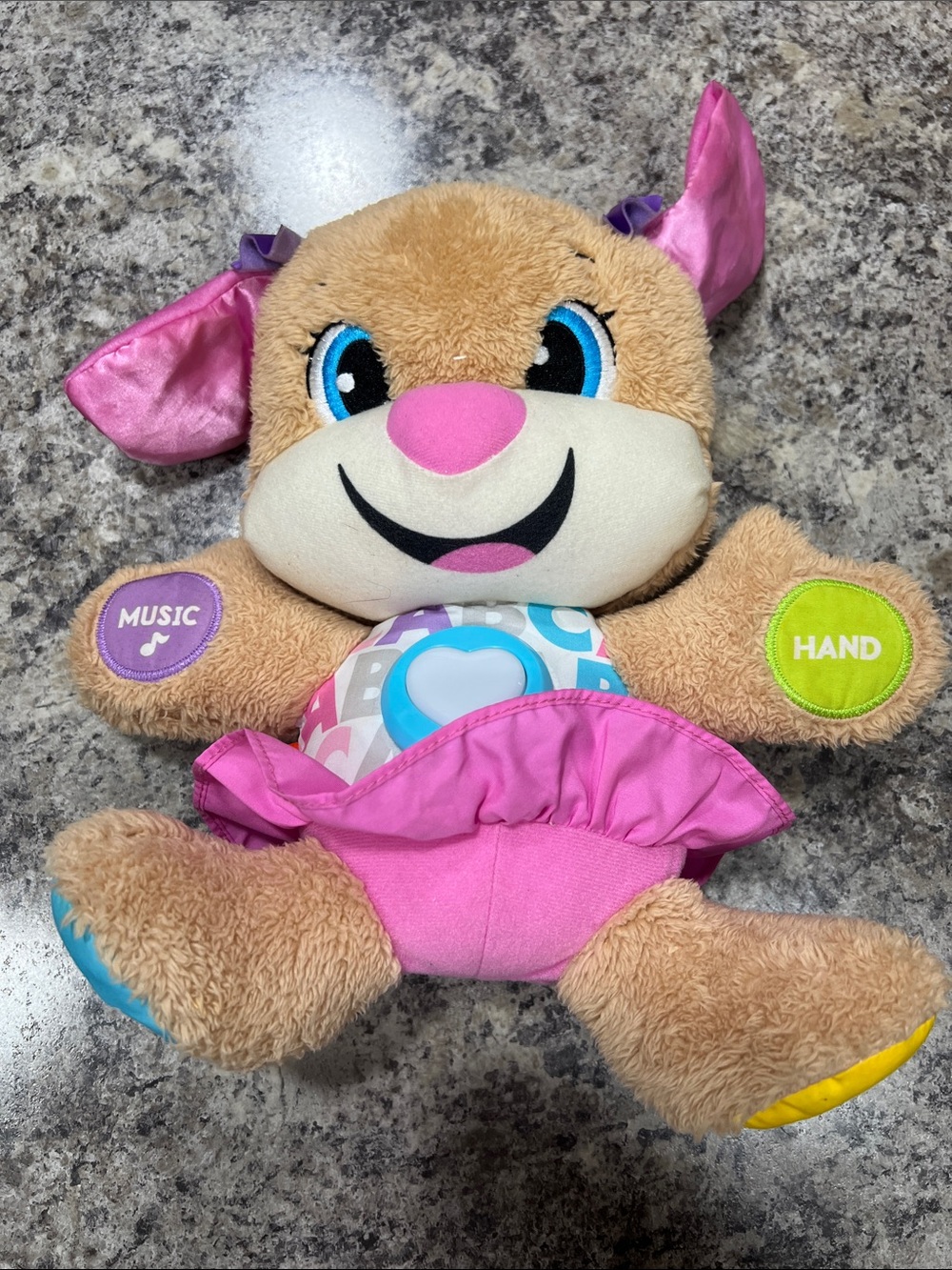 Plush Interactive Puppy Toy - Pink